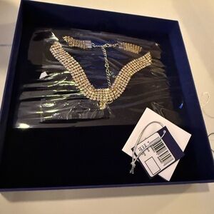 Swarovski Gold and Crystal choker
